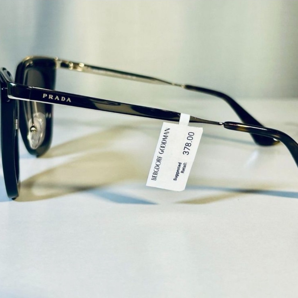 NWOT PRADA Cat-Eye Gradient Sunglasses inHavana/Gold- SPR53S 2AU-3D0 - Picture 8 of 13